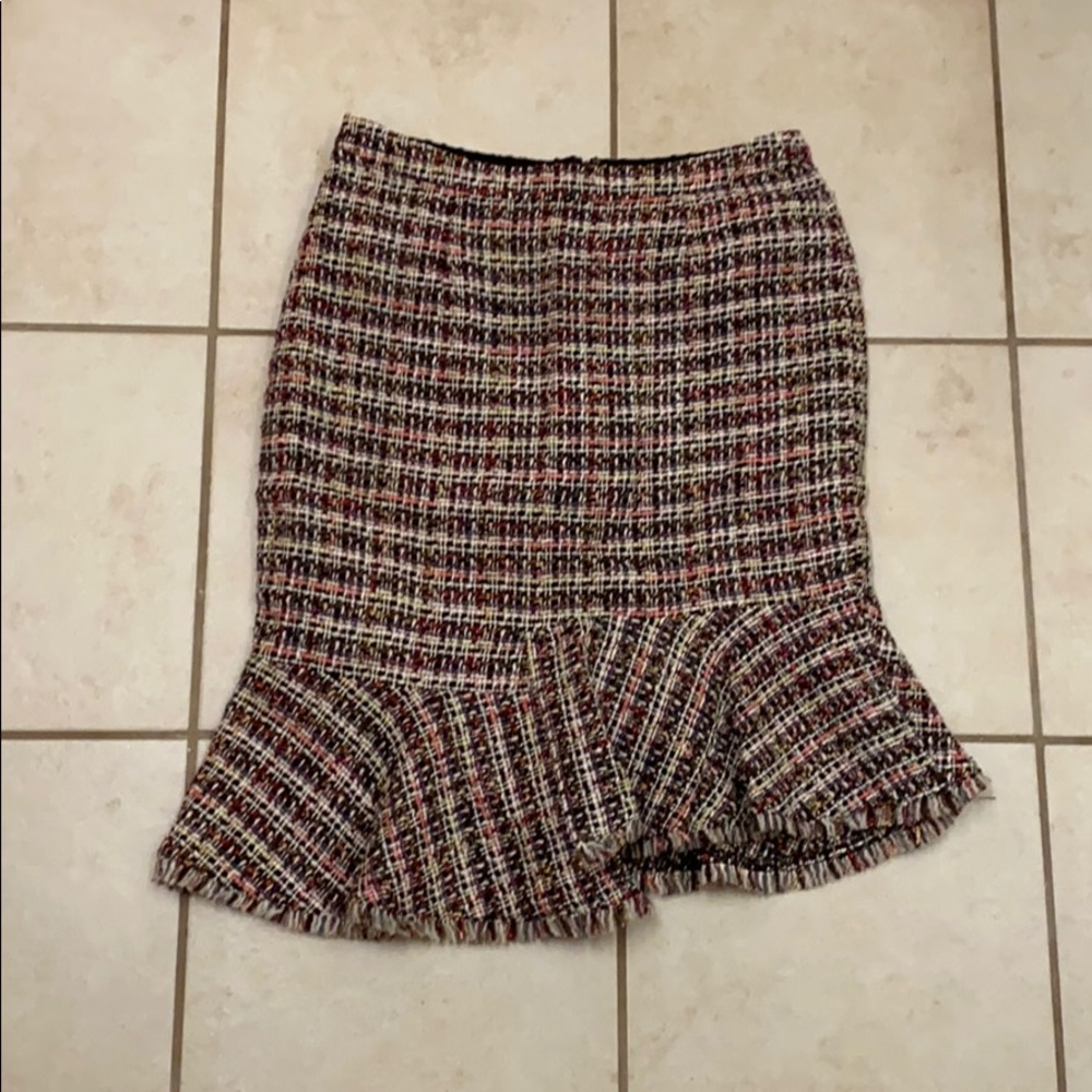 Tweed Peplum Skirt